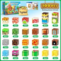 100PCS Magnetic Blocks Magnetic Building Blocks Sensory Toys for Kids Ages 3-5 6-8 8-12 Kids Game Toys for 3+ Year Old Boys & Girls, 3 4 5 6 7 8 9 10 Year Old Boy Birthday Gifts - Image 7