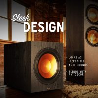 Klipsch Synergy Black Label Sub-120 12” Front-Firing Subwoofer with 200 Watts of continuous & 400 watts of Dynamic Power, and Digital Amplifier for Powerful Home Theater Bass in Black - Image 5