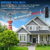 2800+ Miles Range TV Antenna, 2025 Strongest Digital TV Antenna Indoor/Outdoor with Amplifier Signal Booster, HDTV Antennas for Local Channels for Smart and Old TVs-38ft Coax Cable-Support 8K 4K 1080p - Image 2