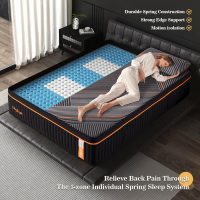 King Mattress, 14 Inch Plush Hybrid Mattress, Soft Memory Foam with Supportive Zone Pocket Coils for Pain Relief, King Size Edge Support, CertiPUR-US,None Fiberglass - Image 4