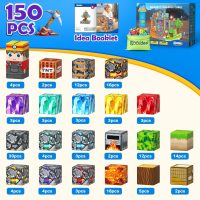 Magnetic Blocks -150 Magnetic Building Blocks STEM Toy, Stacking Mine Magnet World Craft Cubes for Kids, Game Gift for Boys Girls Age 3-5 5-7 4-8 8-12 - Image 6