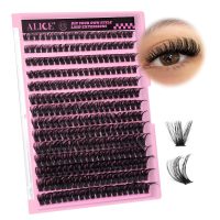 280Pcs Wispy Individual Lashes DIY Eyelash Extensions 8-16MM D-Curly Lash Extensions Lash Clusters 80D Cluster Eyelashes DIY at Home by ALICE - Image 8