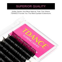 TDANCE Classic Lash Extensions Premium C CC D DD J B L Curl 0.03-0.18mm Thickness Semi Permanent Volume Eyelash Extensions Professional Salon Use Mixed 10-17mm Length In One Tray (D-0.05,10-17mm) - Image 4