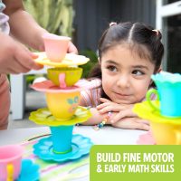 Educational Insights Teacup Pile-Up! Relay Game, Preschool Board Game, Easter Basket Stuffers for Kids, Gift for Kids Ages 4+ - Image 3