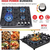 FORIMO Gas Cooktop 22Inch，Built in Gas Cooktop 4 Burners Stainless Steel Stove with NG/LPG Conversion Kit Thermocouple Protection and Easy to Clean - Image 3