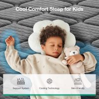 Novilla 6 Inch Twin Mattress, Medium Firmness Twin Mattress for Kids, Inner Spring Hybrid Mattresses in a Box, Motion Isolation & Pressure Relief, CertiPUR-US Certified - Image 3