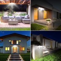 HGGH Motion Sensor Outdoor Lights – Flood Lights Outdoor Security Light, LED Floodlights IP65 Waterproof 6500K 60W 6200LM with 3 Adjustable Heads, Exterior Light for House, Backyard, Porch - Image 7