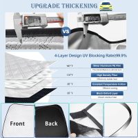 KMF 6pcs Full Window Sun Shades Custom Fit for Honda HR-V Accessories 2016-2022, HRV Sunshade Privacy Car Window Covers for Windshield Side Rear, Sun Visor UV Block and Blackout for Camping Outdoor - Image 5