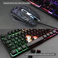 Rii Keyboard and Mouse Set, Rainbow LED Backlit Multimedia PC Keyboard, Colorful Breathing Backlit Gaming Mouse for Work or Play - Image 5
