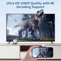 Wireless HDMI Display Dongle Adapter, Wireless Transmitter, Streaming Media Video/Audio/File HDMI Wireless Extender from Laptop, PC, Smartphone to HDTV Projector Monitor - Image 5