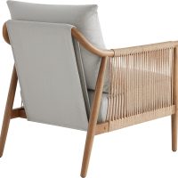 CHITA Braid Armchair, Modern Accent Chair for Living Room, Light Grey - Image 6