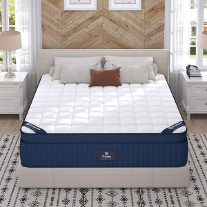 California King Size Mattress, 12 Inch Cal King Mattress in a Box, Medium Pocket Spring and Gel Memory Foam for Superior Comfort, Pressure Relief, Strong Edge Support