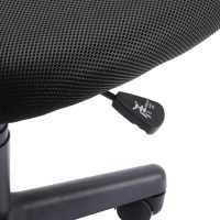 Amazon Basics Rolling Desk Chair, Adjustable, Low Back, Padded Seat, Breathable Mesh, Swivel, Black, 21.25" D x 22.5" W x 38" H - Image 7