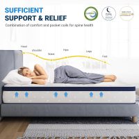 Avenco Twin Size Mattress, 10 Inche Twin Mattress in a Box for Pain Relief & Motion Isolation, CertiPUR-US Certified Twin Bed Mattress - Image 2