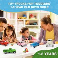 Little Blue Truck Toy for Kids Ages 2 3 4 5 6 7 8 Year Old Boys Girls,1:32 Alloy Kids Car Toy Driveable,Car Door Can Open,Toy Trucks for Toddlers Easter Christmas Birthday Gifts - Image 6