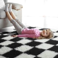 KICMOR Area Rugs for Bedroom Living Room, 4x6 Black and White Fluffy Soft Checkered Rug Fuzzy Shag Shaggy Carpet, Indoor Plush Floor Rugs for Kids Boys Girls Teen Dorm Nursery Home Decor Aesthetic - Image 7