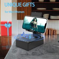 Gifts for Men Women,Cell Phone Stand with Wireless Bluetooth Speaker Anti-Slip Base HD Surround Sound Compatible with iPhone Smartphones,Cool Gadgets for Men,Birthday Gifts for Him Husband Boyfriend - Image 5