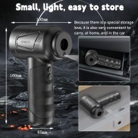 Compressed Air Duster-Cordless Air Blower-Electric Air Duster for Cleaning Keyboard PC-Air Cleaning Kit-3 Speed Duster Cleaner with LED-Light-no Canned air dusters-car Dusters - Image 5