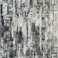 5x7 Area Rugs Washable Rug: Modern Abstract Living Room Rug Soft Anti-Skid Thin Carpet Indoor Floor Non-Shedding Carpets for Bedroom Dining Room Farmhouse Nursery Home Office Black Grey Gold - Image 2
