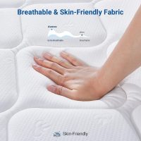 Avenco King Mattress, Hybrid King Size Mattress in a Box, 12 Inch King Size Mattresses with Comfort Foam and Pocket Coils for Pressure Relief Motion Isolation - Image 4