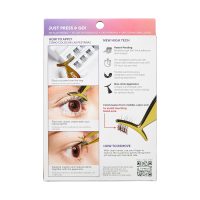 KISS imPRESS Falsies Press On Self Adhesive Eyelashes, 12mm-14mm Natural Volume Press On Lashes, Black, No Glue Needed, Invisible Band, 20 Lash Clusters & Non-Stick Applicator - Natural - Image 3