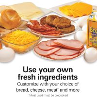 Hamilton Beach Dual Breakfast Sandwich Maker with Timer, Ready in 5 Minutes, Removable Dishwasher Safe PFAS-Free Non-Stick Egg Cooker Ring, Silver (25490MNA) - Image 5