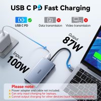 USB C Docking Station Dual Monitor Adapter for Dell HP, Laptop Docking Station 3 Monitors Quad Display USB C Hub Dongle to 4K HDMI+DP+VGA,3 USB2.0,100W PD,8 in 1 Thunderbolt Dock for Lenovo,Surface - Image 7