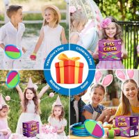 Aywewii Fun Toss and Catch Ball Set Kids Games, Beach Outdoor Backyard Lawn Toys for Kids with 6 Paddles and 3 Balls, Birthday Gift for Age 3-12 Old Boys Girls Kids Adults Family - Image 7