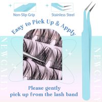 Lash Clusters Kit Wispy Natural Cluster Eyelash Extension Kit DIY Lash Extension Kit C-curly 10-16MM Eyelash Clusters Volume Individual Lashes Kit by Newcally - Image 6