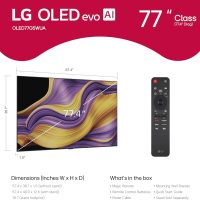 LG 77-Inch Class OLED evo AI 4K G5 Series Smart TV w/Dolby Atmos, Dolby Vision, HDR10, AI Super Upscaling 4K, Filmmaker Mode, Wow Orchestra, Alexa Built-in (OLED77G5WUA, 2025) - Image 2
