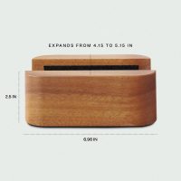 Adjustable Dual Vertical Laptop Stand for Desk, Wooden Laptop Holder, MacBook Pro Stand, Wood Mac Air Dock - Image 3