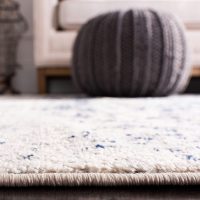 SAFAVIEH Area Rug 8x10 - Madison Collection - Large - Cream & Navy, Snowflake Medallion Distressed Design, Non-Shedding & Easy Cleaning, Ideal for Living Room, Bedroom, Office, Dining Space (MAD603D) - Image 4