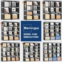 Mavivegue Book Shelf, 12 Cube Storage Organizer, DIY Bookcase, Metal Bookshelf,Tall Book case for Bedroom, Living Room,Office,Closet, Black Cubicle Rack - Image 7