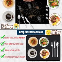 Stove Top Covers, Extra Large Stove Top Cover for Electric, Anti-Slip Waterproof Mat for Glass Stove Top Protector Heat Resistant Square Pad Multipurpose Foldable Cooktop Cover - Image 3