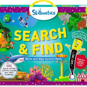 Skillmatics Search and Find Educational Game - Reusable Preschool Learning Activities, Perfect for Toddlers & Kids Who Love Toys, Art & Crafts, Builds Vocabulary, Gifts for Ages 3, 4, 5, 6