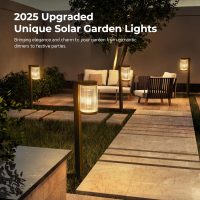 Solar Pathway Lights Outdoor, 6 Pack Upgraded Outdoor Solar Lights for Outside Super Bright Up to 12Hrs, IP65 Waterproof Solar Garden Lights for Yard Path Walkway Decor Landscape Lighting - Image 7