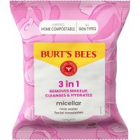 Burt’s Bees Micellar Rose Water Facial Towelettes, 100% Plant Based Cloth; 99% Natural Origin; Remove Makeup, Cleanse, Hydrate; No Greasy, Oily Residue; All Skin Types (Pack May Vary) - Image 8