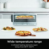 Ninja Flip Toaster Oven&Air Fryer, 8-in-1 Functionality, Flip Up&Away Capability for Storage Space, LargeCapacity, Air Fry Basket, SheetPan, Wire Rack&Removable Crumb Tray, Stainless,1800 watts, SP151 - Image 9