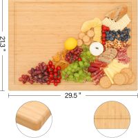 Stove Cover Board for Gas Stovetop - Raised Cutting Board with Legs and Juice Grooves, Adjustable Noodle Board Stove Cover for RV Stove Top (29.52"x21.65") - Image 3