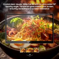 SYLVOX 15.6" Flip-Down TV for Under Cabinet, 12-Volt Small TV with 90-Degree Rotation, Digital Noise Reduction, and Storage Design for Kitchen, Bedroom, RV, and Yacht - Image 9