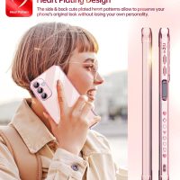 LeYi for Galaxy A16-5G Phone Case: Tempered Glass Screen Protector [2 Pcs]+ Full Camera Lens Protection,Love Heart Plating Luxury Shockproof Phone Case para Samsung A 16 5G Cute,Pink - Image 6