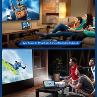 WONNIE 10.5" Two Car DVD Players Portable Dual Screen Headrest Video Player, Play a Same or Two Different Movies with 5-Hour Rechargeable Battery,2 AC Adapters,2 Mounting Brackets,Support USB/SD Card - Image 7