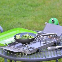 Flame King VT-101 2-Burner Portable Camping Stove Grill, Great for Outdoor Cooking, Backpacking, Compatible with 1LB Propane Gas Bottle - Image 7
