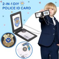 Police Toys, Police Pretend Play Toys for Dress Up, Role Play Set with Police Accessories, Handcuffs, Warning Light, Police Badge, Birthday Halloween Christmas Gifts - Image 6