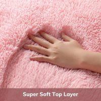 Ophanie Pink Rug for Bedroom Girls, Kids Fluffy Kawaii Fuzzy Furry Shag Area Rug, Cute Plush Soft Shaggy Bedside Indoor Floor 4x6 Carpet for Teen Nursery Dorm Home Room Decor Aesthetic - Image 2