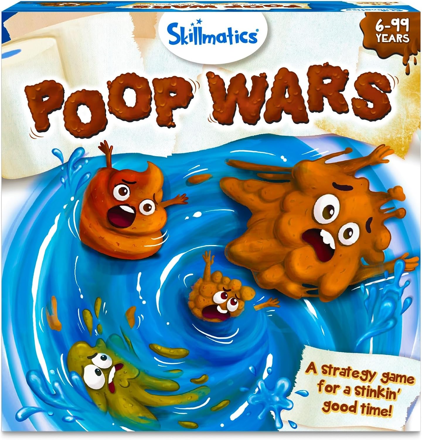 Skillmatics Card Game – Poop Wars, Fun & Fast-paced Game of Strategy, Party Game for Kids for Girls & Boys Ages 6, 7, 8, 9 & Up