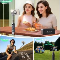 JOYROOM Airplane Phone Holder, [Scalable & Rotatable] Plane Phone Holder, Magnetic Selfie Stick, Plane Phone Stand for Flying, Selfie Stick for iPhone 17 Air, for iPhone 17 Pro Max - Image 4