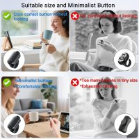Scrolling Ring Remote for TikTok YouTube IG Shorts Video Landscape Portrait, Fingertip Wireless Scroller Page Turner Clicker for Kindle APP Compatible with iPhone iPad Android Phone Tablet - Image 2