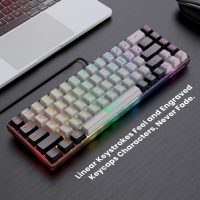 65% Gaming Keyboard, Wired Backlit Mini Keyboard, Ultra-Compact Anti-Ghosting No-Conflict 68 Keys Membrane Gaming Wired Keyboard for PC Laptop Windows Gamer - Image 2