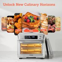 COSORI Smart 12-in-1 Air Fryer Toaster Oven Combo, Airfryer Convection Oven Countertop, Bake, Roast, Reheat, Broiler, Dehydrate, 75 Recipes & 3 Accessories, 26QT, Silver-Stainless Steel - Image 5